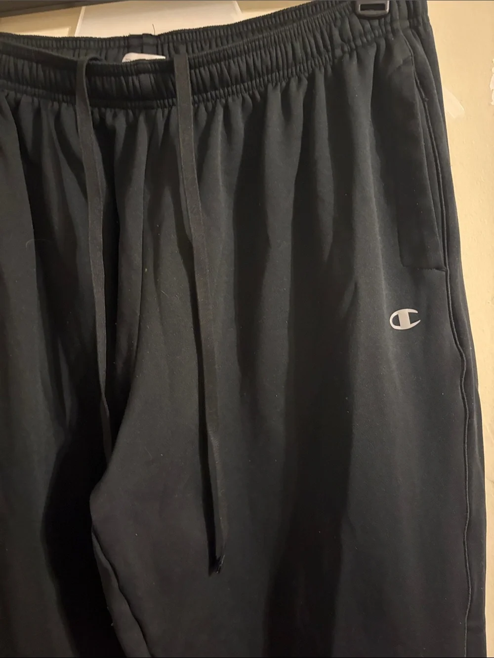 Champion Black Men's Athletic Joggers with Drawstring Waist